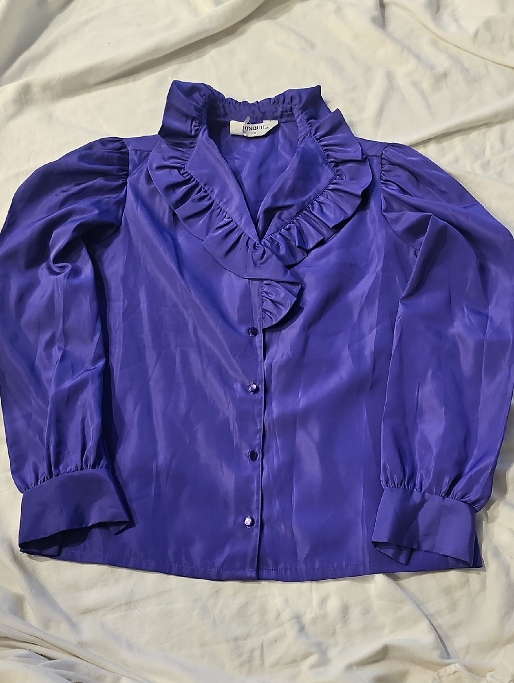 Vintage Jonquil Ruffle Collar Blouse
